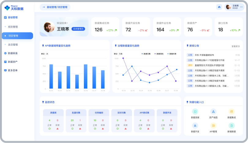 天权(Megre)数据管理平台