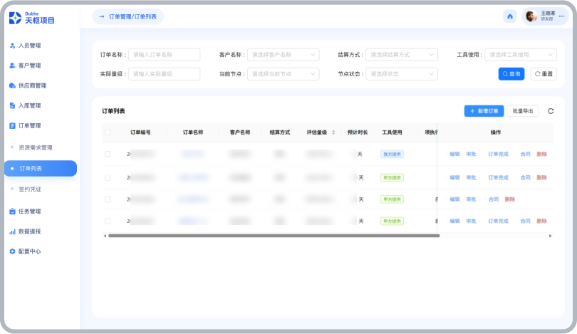 天枢(Duhe)项目管理平台